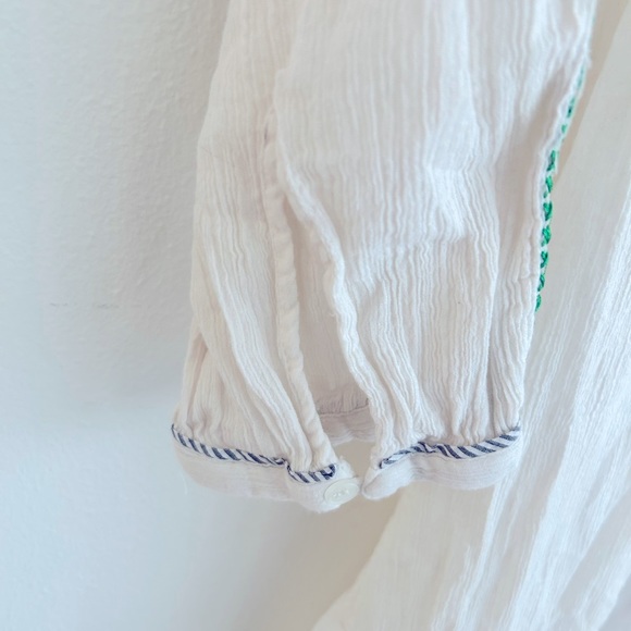 Flannel by Anthropologie Talara Drop-Waist Gauzy Boho Dress Size 1 (Small) - Picture 8 of 12